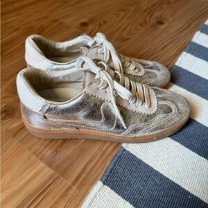 Dolce Vita metallic silver sneakers